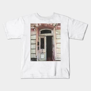 Paris, Opening Door Kids T-Shirt